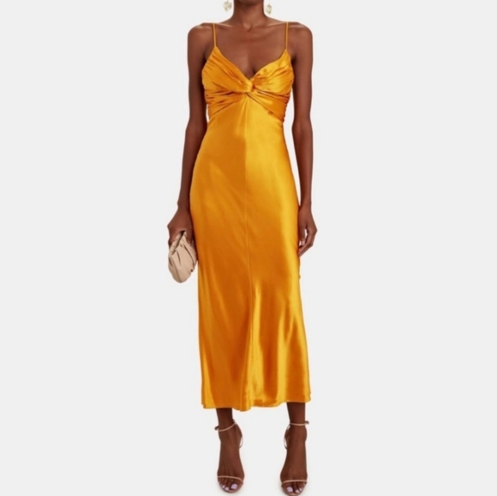 TOVE SOFIA SILK MIDI DRESS 6